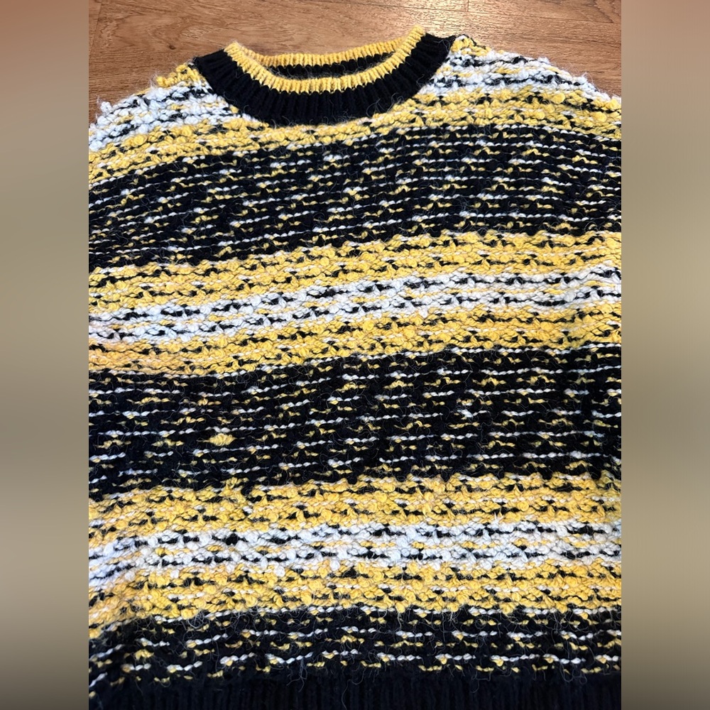 MANGO Reverse-Knit Striped Sweater - Picture 3 of 6